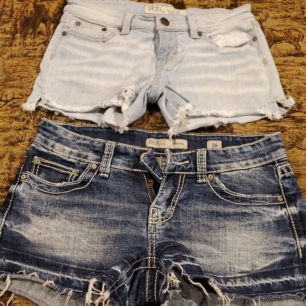 BUNDLE size 26 BKE jean shorts